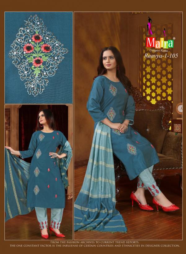 Maira Raavya 1 Festive Wear Fancy Designer Ready Made Collection